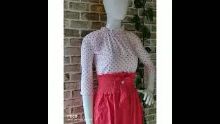 item :western top with waist elastic :Model :Flare :Size :Free size up to Medium :Price 800+50