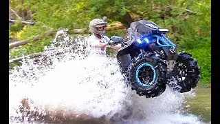Can-Am Renegade XMR 1000 - Water Wheelies in the Creek - Yoshimura Exhaust