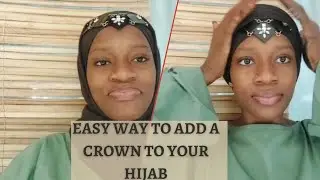 how to tie a hijab crown 👑