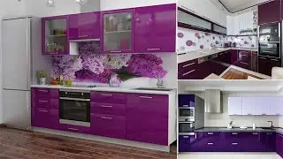 Purple & Pink Kitchen Design Ideas 2024 | Kitchen Color Combinations | Kitchen Cabinet Design