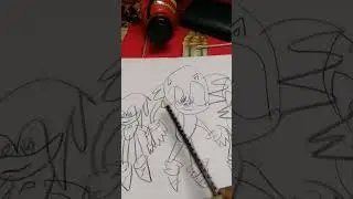 how to draw sonic poster bad to good sonic shorts# videosonic#drawing