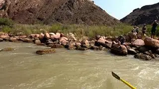 Crystal Rapid, Grand Canyon river right sneak!!
