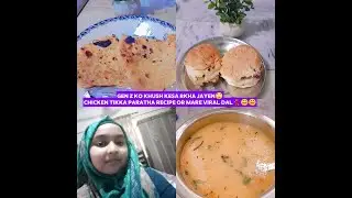 Aaj kal k bacho ko khush rkhny kitna mushkil hai🙄mini burgers n chicken tikka paratha recipe ❤️
