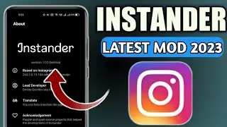 New Instander V17.0 Of 2023😍| Latest Mod Apk Of 2023🔥