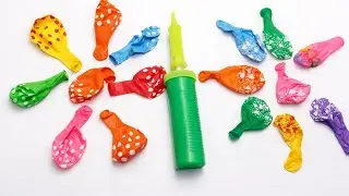 Colorful Printed Balloons with Hand Pump – Perfect for Parties & Events!