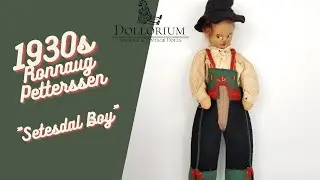 1930/40s Ronnaug Petterssen National Doll Boy - Antique & Vintage Doll Collection at Dollorium