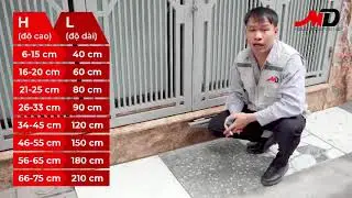 Hướng dẫn đo k&iacute;ch thước bậc thềm để lắp cầu xe gấp gọn MDTech