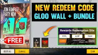 Free Fire Dragon Seal Gloo Wall Redeem Code l 20 June New Redeem Code l Rampage Party Redeem Code