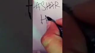 ASHAR  NAME LOGO❤️ #art #artandcraft #viral #artdrawing #shorts #comedy #trendingshorts  #signature