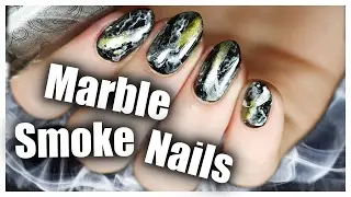 Black Marble Smoke Nails And Magnetic Nailpolish?!