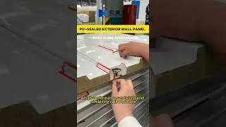 High-Performance Sandwich Panel with Rock Wool Core #sandwichpanel #roofinginnovation