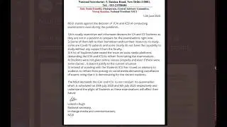 Latest News regarding CA and CS Exams postponement