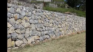 Suhozid, klesani kamen, bez betona