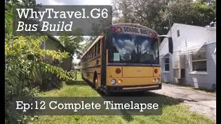 Skoolie Build Complete Timelapse in 3 min
