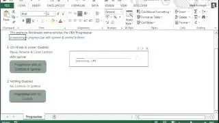 VBA Progressbar a nanoscopic Progressbar for Excel with Pause, Resume & Abort Controls