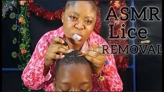 ASMR, Gum Cracking, Lice Removal using African Comb, Soft Massaging for Relaxation