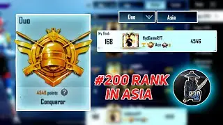 Finally reached Conqueror - #Top200 rank in Duo Conqueror Rank Push Season 17 |ASIA DUO TPP CONQEROR