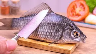 Best Mini Cooking Real Food Videos | Spicy MINIATURE Cheetos Fish Fry Recipe in Mini Kitchen