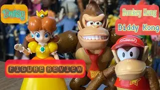 Super Mario Bros Donkey, Diddy Kong & Daisy figure review. #jakkspacific #toys #actionfigures