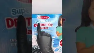 Asmr unboxing Malissa & Doug Super Smile Dentist Kit Play Set. #dentist
