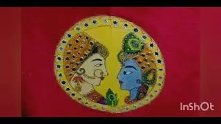 Fabric painting and mirror work#devotion#traditional #latest 
