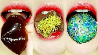ASMR ЭМОДЗИ МУКБАНГ🍪 Дубайское печенье (Dujjonku) и сладкие десерты