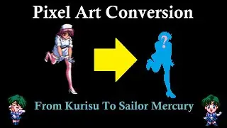 🎨Sailor Mercury Water Bullet Variant 2nd Frame Pixel Art Conversion Pretty Fighter X To Arcade MUGEN
