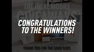 The Ideal Mobile 5,000 Sub Giveaways Winners!