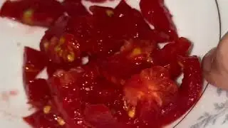 How to cook a tiger tomato and a shell less egg.