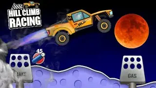 Hill Climb Racing | Moon Mission with Rocket Car | Epic Stunt Gameplay!