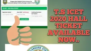 Steps T.S ICET HALLTICKET ADMIT CARD 2020| download steps |admit card|T.S ICET 2020