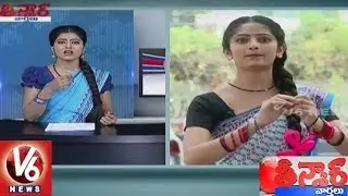 Sujatha Funny Conversation With Savitri Over Robberies In Hyderabad | Teenmaar News | V6 News