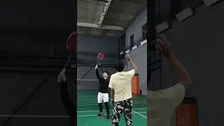 Baru 3 kali Pertemuan masih belajar ngelob #badminton #badmintonlovers #shortvideo