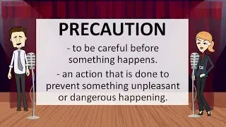 Precaution - Meaning - Example Sentences - English with Sentences