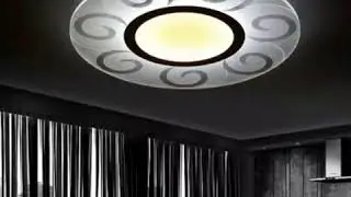 living room home round ultra-thin atmosphere restaurant study lamp