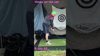 Swing of the day 3-20-22 (weight shift focus) #golf #golfswing #swingoftheday
