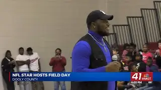 NFL Star Montravius Adams hosts field day for Dooly County Students