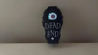 Gemmy Halloween Animated Michaels 2023 Coffin Eyeball Doorbell Dead End Talking Haunted Screaming