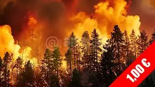 Infernal Forest Blaze HD Stock Footage