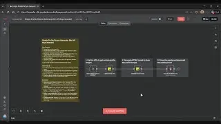 Simple Profile Picture Generator (No API Keys Needed) | n8n Template Demo