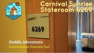 Carnival Sunrise Balcony Stateroom 6269 Tour #carnival #carnivalsunrise #carnivalcruise