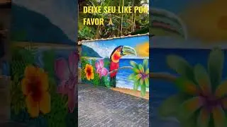 MURAL PINTADO NA PRAIA DA FORTALEZA EM UBATUBA-SP! #art #brasil #world #viral #reels #youtubereels