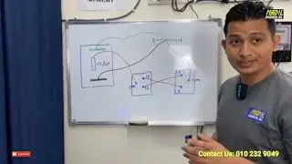Pendawaian suis dua hala dengan satu lampu (lampu tangga) || MADIL DIY
