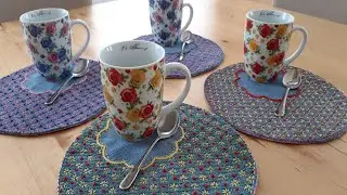 Como Fazer Panos Individuais em Jeans🫖🍵☕