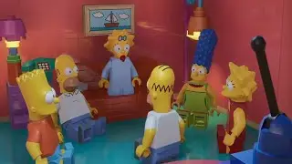 Lego Fortnite Brick Life x The Simpsons Coach Gag Intro - Homer Simpson Skin - Day Time