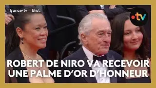 #Cannes2025 : Robert De Niro sur le tapis rouge avant de recevoir une Palme d'or d'honneur