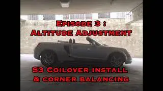 Project 26. MR2 Spyder Episode 3: S3 Coilover install and corner balancing.