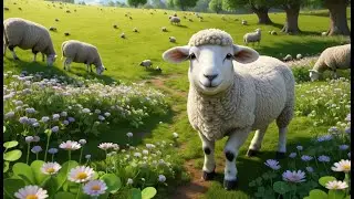 White Sheep, Fluffy and Fat | Cute Sheep Song for Kids | Fluffy Sheep Nursery Rhyme
