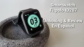 Smart Watch Fitpolo ID207 - El Mejor Calidad Precio? Ritmo Card&iacute;aco, Oxymetro, 5ATM y m&aacute;s...