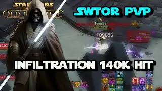 140k Hit 🤯 SWTOR PvP Infiltration Jedi Shadow Gameplay